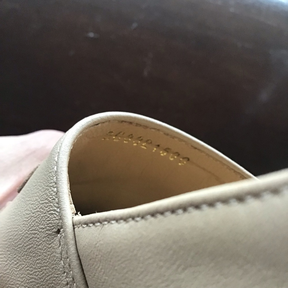 Chanel authentic lambskin cap toe espadrille flats beige/ black Sz 38 US 7.5/8 - Picture 9 of 10